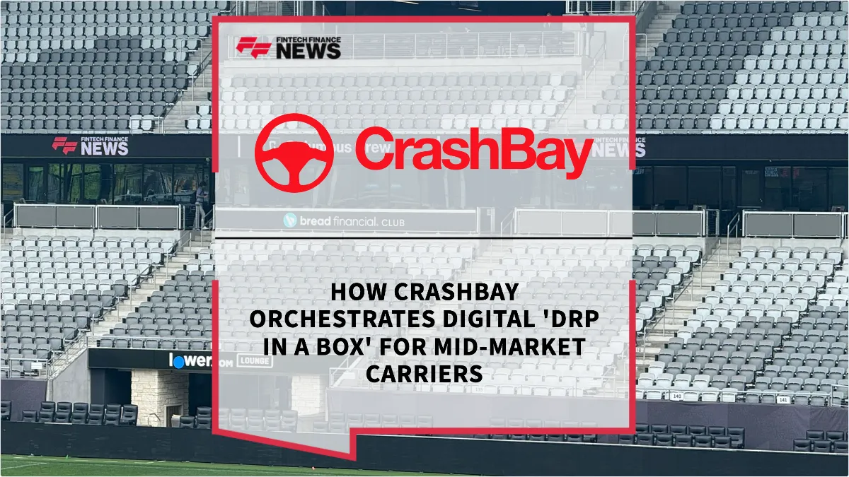 CrashBay digital claims orchestration platform for insurance carriers showing DRP in a Box repair network interface.